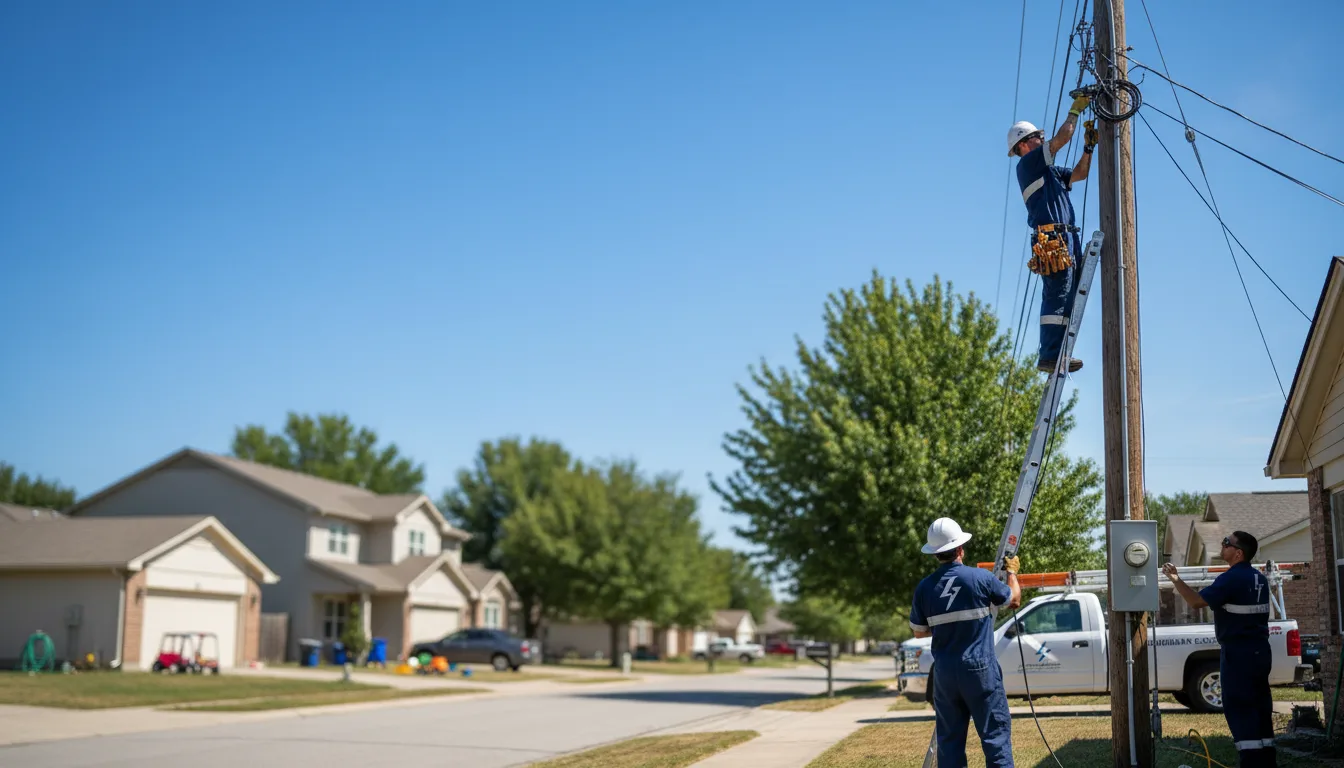 Residential electrician providing installation services in Letha, ID